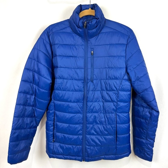 St. John's Bay Other - St Johns Bay Puffer Jacket Blue Mens Sz S Lightweight Water Resistant Outdoorsy
